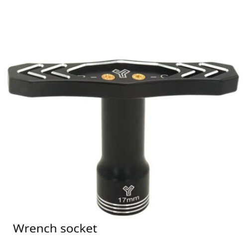 RC Model Special Repair Tool Wrench Socket Nut Removal Metal Hexagonal Wheel Combination Red 1