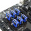 6Pcs PCIe Riser Clip Lock Mining PCIE Riser 1X Retainer Vertical Mount Locker PCI-E X1 Holder for Miner Mining Black 4