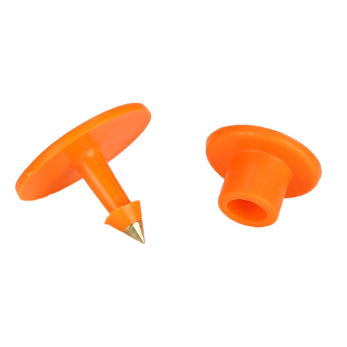 100PCS Orange Plastic Sheep Ear Tag Number Markers Identification Cards 1