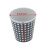 Dark Blue Grid Melamine Tableware Set| Fruit Salad Plate, Bowl & Cup 6