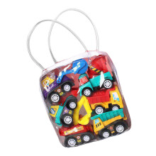 Ensemble de 6 voitures jouets à tirer en émail pour enfants, ensemble de jeu anti-choc