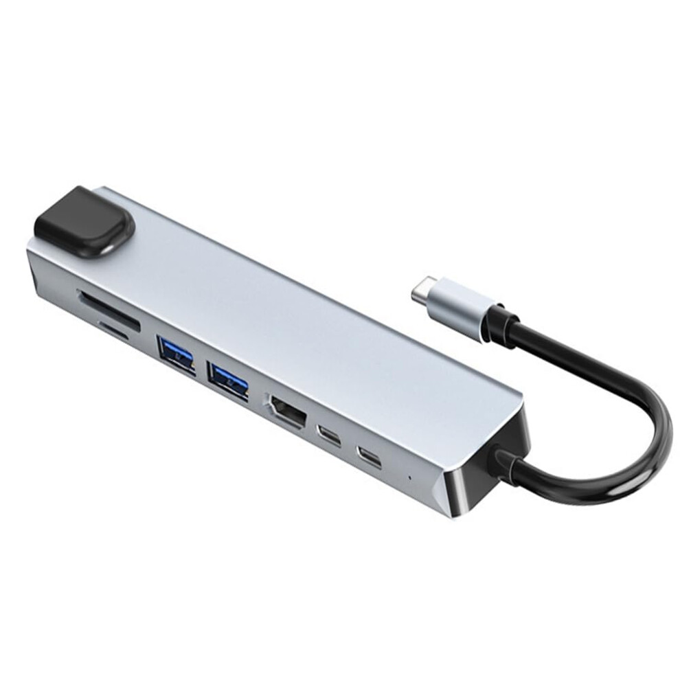 Usb C Hub 8 In 1 Multiport Adapter With 4K Hdmi, 100W Pd, Ethernet, Sd/Tf For Macbook Pro/Air 9094768681510