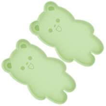 Tapis imperméable en Silicone pour animaux de-ours vert