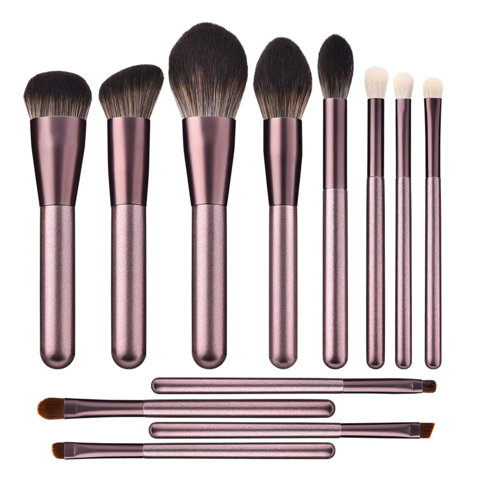 Makeup Brushes for Women, 12PCS Synthetic Fiber Set, Expand Your Collection with Super Soft & Non-Shedding Bristles for Professional Use
