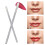 Πινέλα Flocking Brush μιας χρήσης για τα χείλη, υγιεινό και βολικό τέλειο μακιγιάζ για 4