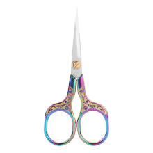 Stainless Steel Safety Scissors, Leather Scissors Cover For Secure Storage, Multipurpose Scissors Ideal For Crafting, Sewing, And Embroidery, Ergonom