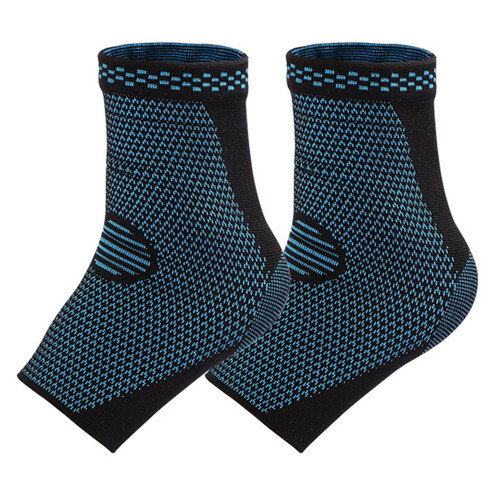 Compression Sleeve Ankle Support, Customizable Compression for Sprained Ankles, Copper-Infused Fabric, Breathable & Lightweight, Automatic Edge Closi