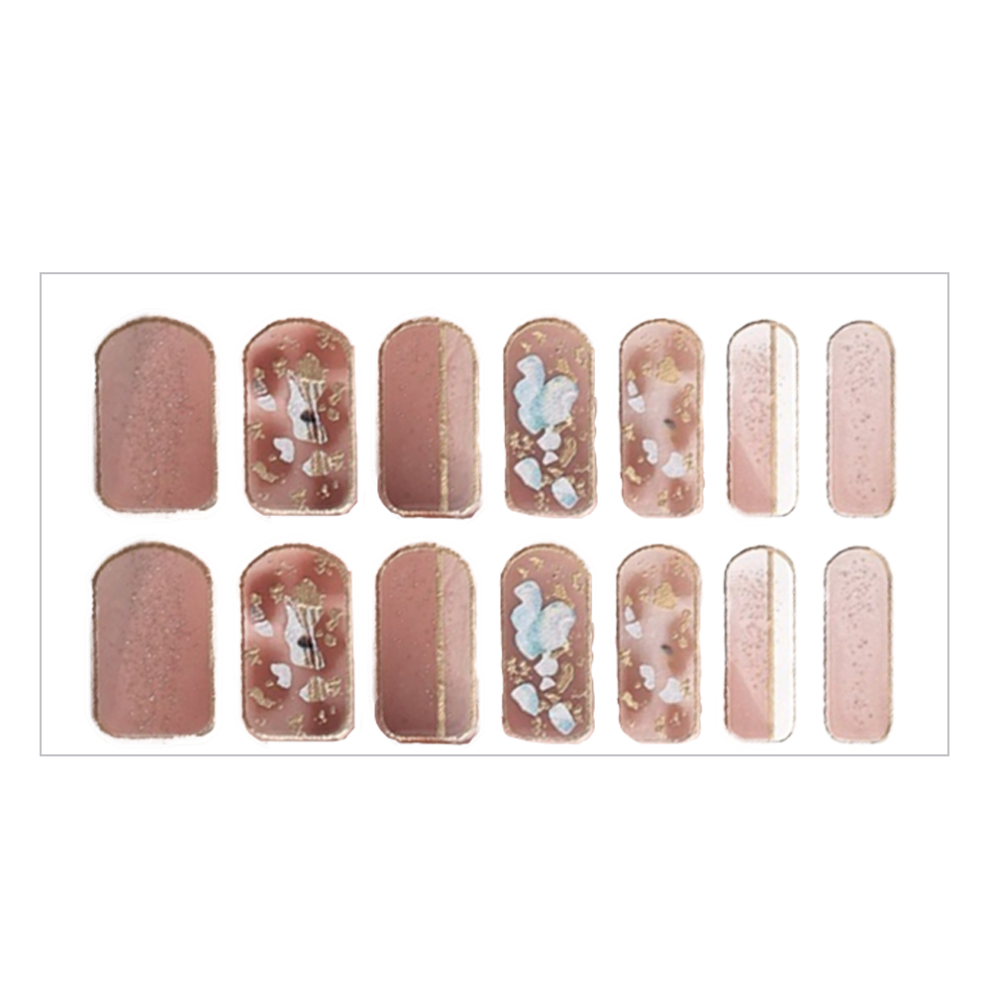 Long Lasting Semicured, Self-Adhesive Nail Wraps Charming Exquisite Design for Salon Quality Manicure (8PCS) For Halloween Parties For Nightclubs