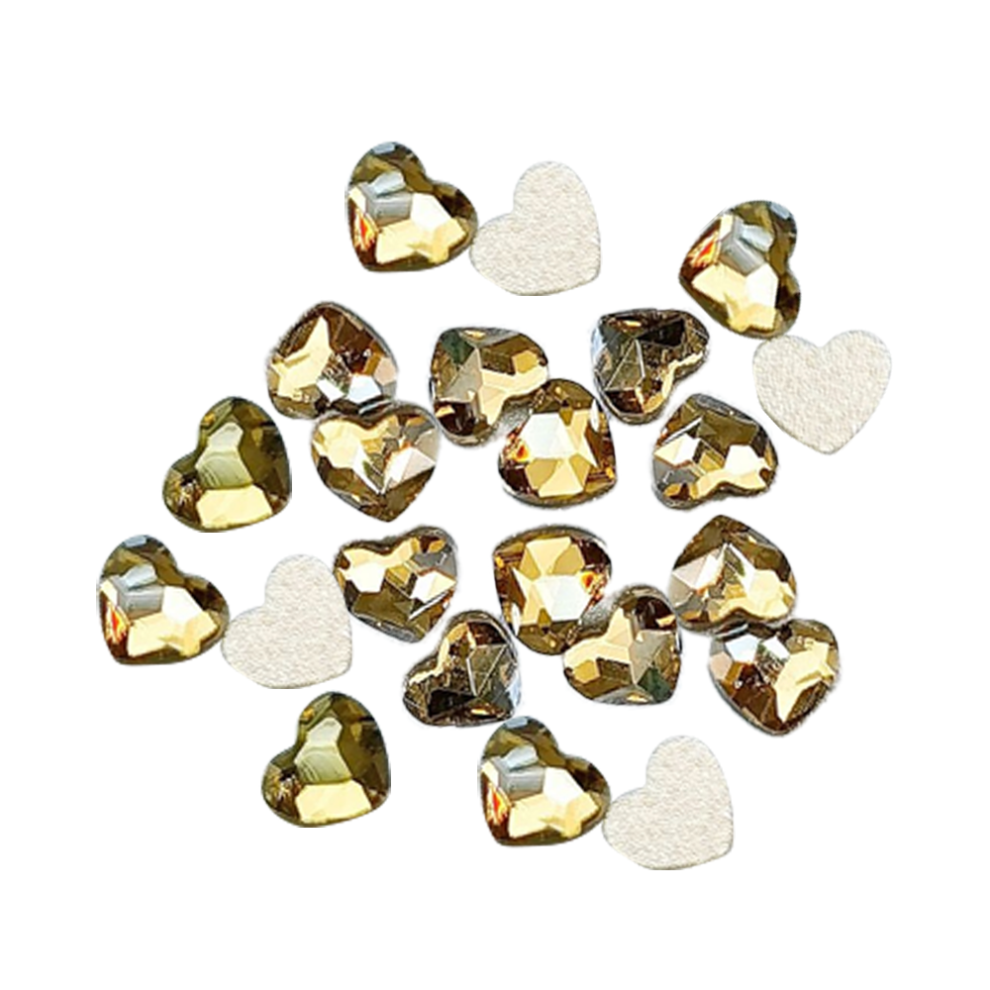 Glowing Acrylic Heart Rhinestones, Vibrant Flatback Decor for Phone Embellishment, Heart Table Scatter for Wedding Decoration, Versatile DIY Crafting