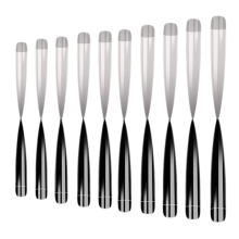 Natural Coffin Nail Tips, Durable & Breathable, 12 Different Sizes Half Cover Ballerina Shape Square False Nails for Professional Salon Or Diy, E