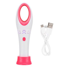 Ventilator de răcire fără lame pentru extensii de gene, mini ventilator USB reîncărcabil cu bază stabilă, ventilator portabil aerodinamic, cu