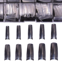 Faux ongles pour une manucure élégante, forme cercueil, application facile, idéaux pour les professionnels des salons et les adeptes du DIY à