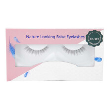 Elegante Wimpern, synthetische Fasern für einen natürlichen Look, transparente Wimpernbänder, leicht und angenehm zu tragen, wiederverwendbar und