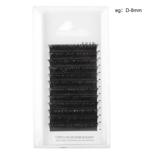 Έτοιμες βλεφαρίδες Easy Fan Lashes, Pure Black Matte Voluminous Clover Lashes, απαλές και πλήρεις