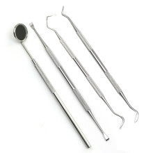 Efficient Dental Care Kit, Oral Hygiene Practices, Stainless Steel Tooth Scraper Set for Maintaining Healthy Teeth and Gums at Home (Set of 4)