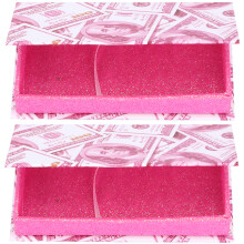 Professional Salons Eyelash Organizer, Window Design Empty Eyelash Box With Dustproof Box And Magnetic Closure, Lightweight Case For 3D Packaging