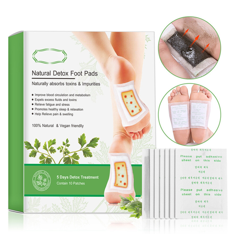 Bamboo Vinegar Foot Pad, Herbal Detox Patches for Improved Sleep and Body Cleansing For Halloween Parties For Nightclubs For Daily Use