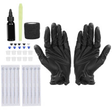 Professionally Designed Tattoo Kits, Diy Experience For Safe And Stylish Tattoos, Black Pigment Ink For Vibrant Results, Stainless Steel Needles Prec