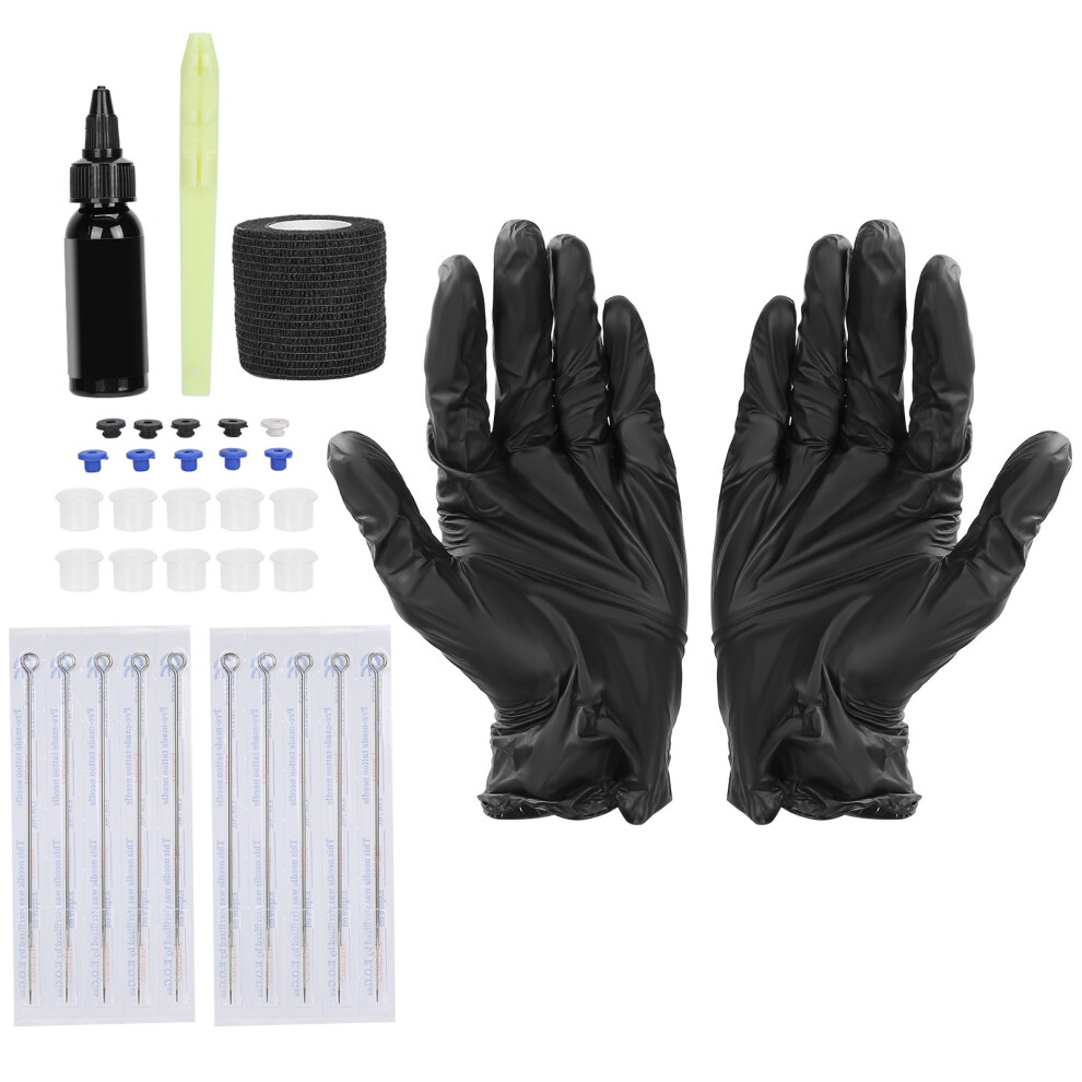 Professionally Designed Tattoo Kits, Diy Experience For Safe And Stylish Tattoos, Black Pigment Ink For Vibrant Results, Stainless Steel Needles Prec