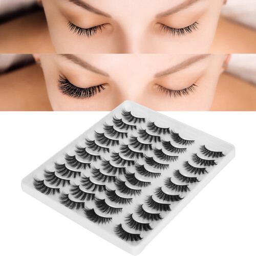 Ψεύτικες βλεφαρίδες Faux Mink Lashes6D με εφέ επιμήκυνσης και πύκνωσης, αφράτες ψεύτικες 2