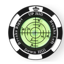 Golf Ball Marker with Integrated Golf Green Reader, High Precision Bubble Level for Effective Slope Reading and Green Analysis, Durable Golf