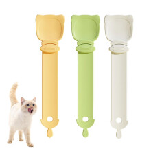 Cat Strip Squeeze Spoon Lickable Spoon, Dispenser, LongHandle Feeding Spoon for Cats and Dogs, 3Pack