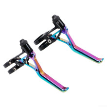 V Brake Lever Lightweight 64g Pair CNC Aluminum Alloy 3Finger Ergonomic Design Compatible with 22.2mm Handlebars
