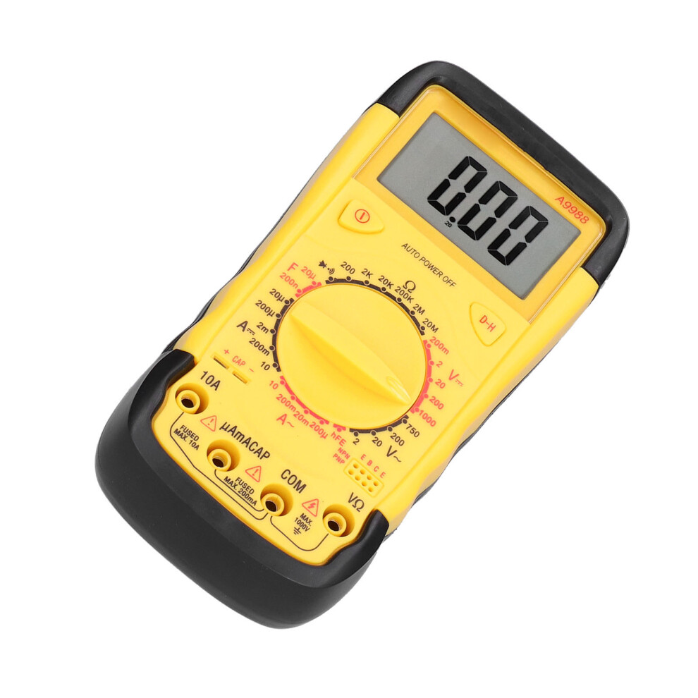 Multifunction Digital Multimeter A9988, 2000 Display, Yellow 8721378130381