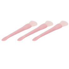 3 Stück Silikon-Doppelkopf-Gesichtsmaske-Bürste Weiche Flexible Applikator für Schlamm, Tonerde, Lotion
