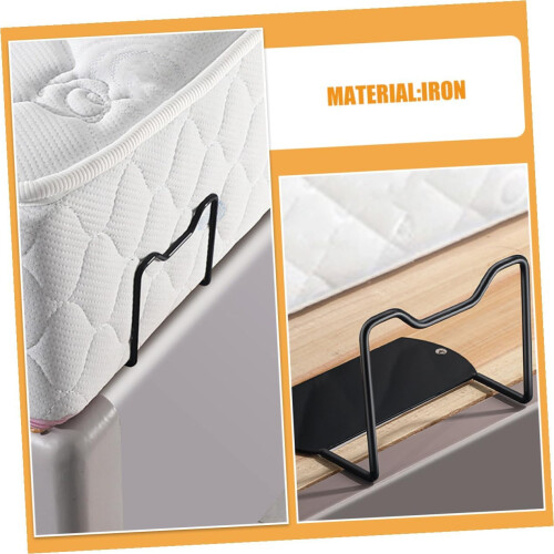 2pcs Non Slip Mattress Grip Adjustable Bed Frame Stabilizer Clips No Drill Installation Stopper 1