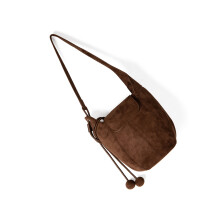 Stilvolle Beuteltasche mit verstellbarem Riemen,-Kaffee