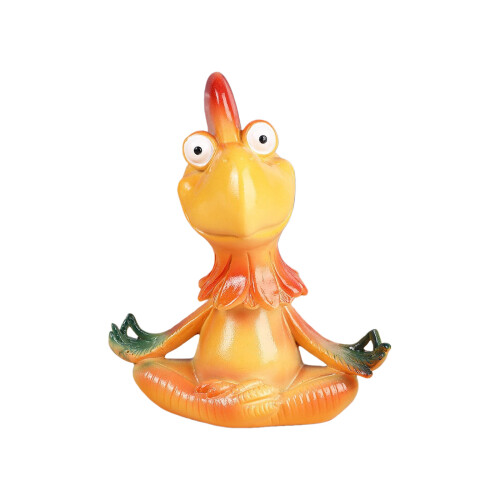 Desk Decoration Handmade Meditating Rooster Statue For Home
