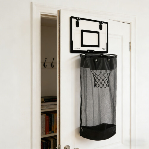 Robuster Basketball-Wäschekorb aus Holzmaterialien,-Rot 1