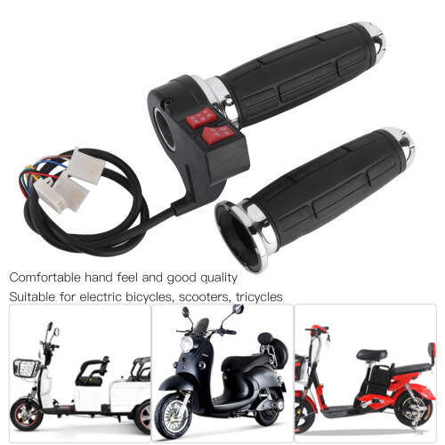 1Pair 3-Speed Throttle Handle Grips for E-Bike with Reverse Gear 2