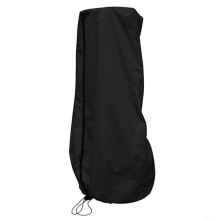 Weatherproof Punching Bag Cover with Dustproof Protection, Sun Reflective, Drawstring, Black 56x132cm