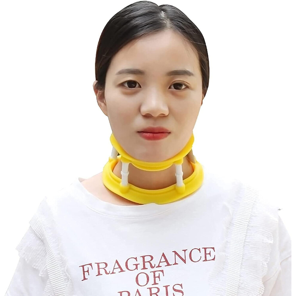 Adjustable Cervical Neck Brace for Pain Relief and Spine Alignment, Lightweight Support Collar