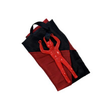 Paracadute di nylon per bambini, lancio manual all'aperto, rosso, 20g