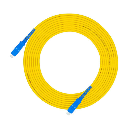 SC to SC Fiber Optic Cable Patch Cord, Simplex, SingleMode 9/125, 2m/6ft, SCSC