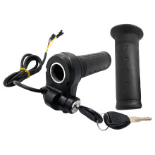 Twist Throttle Replacement Grip With Keys Anti Slip Handlebars Cable For Motorcycle Dirtbike Pit Scooter ATV E Bikes