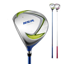 Left Handed Golf Club For Kids #1 Hybrid Driver Wooden Pole Putter With Green Headcover Age 58
