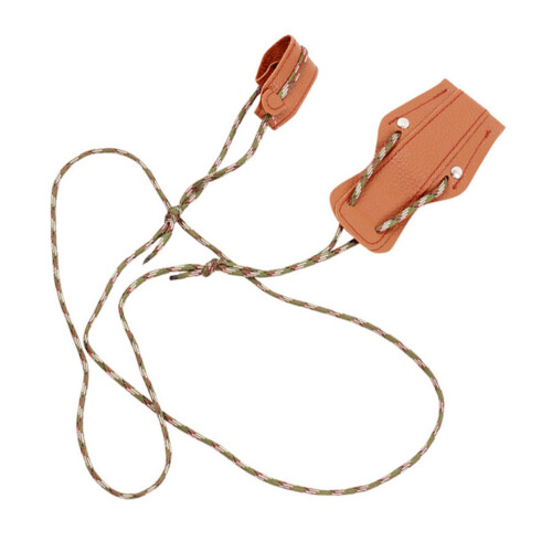 Leather Tip Nylon Recurve Stringer Rope for Longbow and Compound Bow, String Installation and Replacement Tool