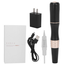 Máquina de microblading com tecnologia silenciosa, operação sem fio e indicador de voltagem com mudança de cor, ideal para artistas de delineador