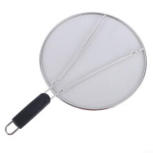 Oil Net Splatter Screen Guard Stainless Steel 29cm For Frying Reduces Oil Splatter Mess