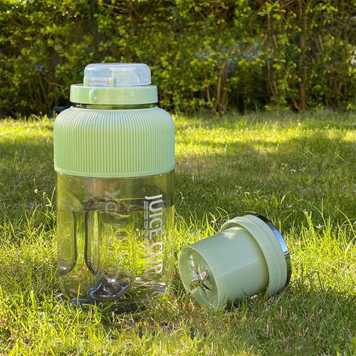 Portable Blender 1200ml USB Rechargeable Smoothie Maker Mini Fruit Juicer Green Durable Design 2