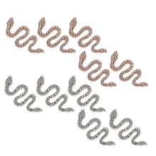 Artisanal Nail Treasures, Exquisite 3D Nail Rhinestones For Stunning Acrylic Snake Nail Charms, High Density Rhinestones Ribbon Elevates Your Creat
