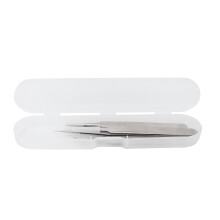 Antimagnetische Präzisionspinzette aus Edelstahl, korrosionsbeständig, autoklavierbar, ISO-zertifiziert, mit Schutzhülle, ergonomisches Design.