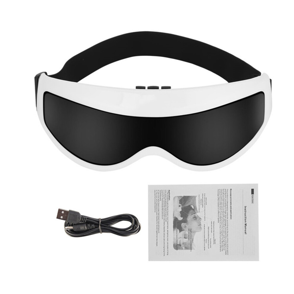Dark Silicone & Magnet Material Eye Massager, 9 Vibration Modes For Personalized Massage, Promotes Blood Circulation And Reduces Circles, Enhance