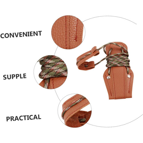Leather Tip Nylon Recurve String Stringer Bowstring Installation Aid For Recurve Replacement 2