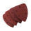 Velvet Backed Sandpaper 40 Pcs HookandLoop Sander Sheets Deep Brown For Palm Sander Surfaces 1
