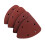 Velvet Backed Sandpaper 40 Pcs HookandLoop Sander Sheets Deep Brown For Palm Sander Surfaces 5